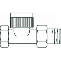 Oventrop Robinet Thermostatique De Radiateur E 1/2 Droit Avec Coude Kvs 0,95 M3 H