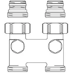 OVENTROP Inverseur Avec Arrêt, Le Passage, La Distance Du Tuyau 50 Mm 1016362 -OVENTROP Soldes 45076536 5