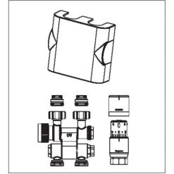 OVENTROP Kit De Connexion Radiateur 7 Débit / Raccordement De Retour 1184135 -OVENTROP Soldes 45078911 2