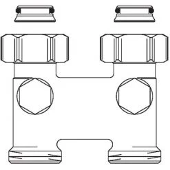OVENTROP Inverseur Avec Arrêt, Le Passage, La Distance Du Tuyau 50 Mm 1016363 -OVENTROP Soldes 45079438 3