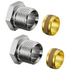 OVENTROP Raccord à Compression (set) 1/2 « X 15 Mm De Tuyau De Raccordement 1016853 -OVENTROP Soldes 45082713 2