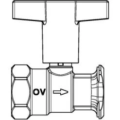 OVENTROP Pompe à Boisseau Sphérique Optibal P Avec Clapet Anti-retour, Laiton 1078171 -OVENTROP Soldes 45911799 3