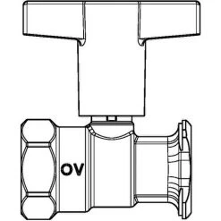 OVENTROP Pompe à Boisseau Sphérique Optibal P Sans Clapet De Blocage, Laiton 1078371 -OVENTROP Soldes 48339569 3