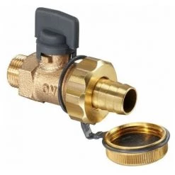 OVENTROP RobinetDE VIDANGE ET DE REMPL., BRONZE, 3/8A TOURNANT SPHER.