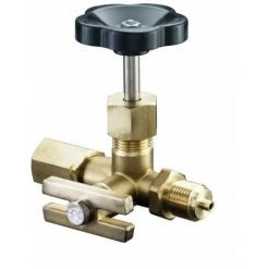 OVENTROP RobinetPOUR MANOMETRE ACIER/INOX 1/2 Avec BRIDE DE CONTROL