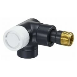 OVENTROP CORPS DE ROBINET D' ANGLE SERIE E GAUCHE 1/2NOIR