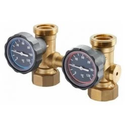 OVENTROP ENS. D'ARRET DN 25, REGUMAT 180,avec 2 Robinet + 2 THERM.