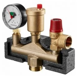 OVENTROP MSM-BLOCavec SOUPAPE 2,5 BARS ET ISOLATION 1 M A JOINT PLAT