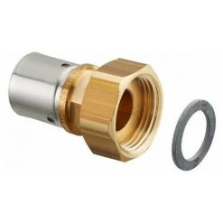 OVENTROP JEU DE RACCORDS POUR REGUMAT DN20, ECROU 1 X 26x3mm A SERT. (par 2)