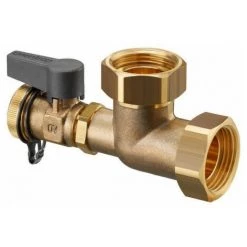 OVENTROP RACCORD EQUERRE 1 écrou X 1 écrou + RobinetVID.ET REMPL. KFE