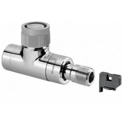 OVENTROP ROBINET DROIT SERIE EQ, DN 15 F, M30x1,5, BLANC PULVERISE