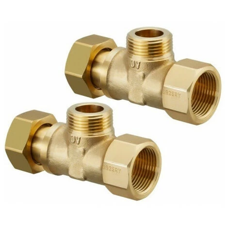 OVENTROP JEU DE 2 PCES DE RACCORD.- REGUDIS WHTE - POUR CIRCUIT DE CHAUFFAGE 3 OVENTROP JEU DE 2 PCES DE RACCORD.- REGUDIS WHTE - POUR CIRCUIT DE CHAUFFAGE