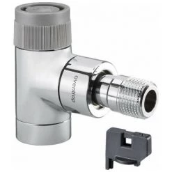 OVENTROP ROBINET EQUERRE SERIE EQ, DN 15, M30x1,5, BLANC PULVERISE