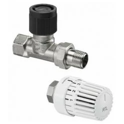 OVENTROP CORPS DE RobinetDROIT POUR RETOUR ET THERMOSTAT UNI RTLH