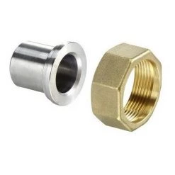 OVENTROP RACC. A SERR.+DOUILLE A SOUD. 1POUR REGUMAT DN25 (par 2)