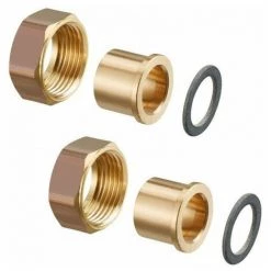 OVENTROP JEU DE RACCORDS POUR REGUMAT DN20, ECROU 1 X22mm D. A BRAS. (par 2)