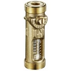 Robinet D'équilibrage OVENTROP Hycoflow VTB - Avec Affichage Du Débit, DN 20, Filetage Mâle à Joint Plat Des Deux Côtés - 1060906