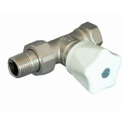 Robinet Manuel OVENTROP HR DN 10 ½ PN 10 - Modèle Droit, Poignée Manuelle Blanche - 1190604